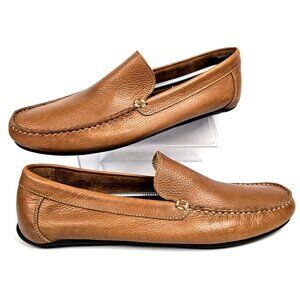 Nordstrom Rack Lancer Tan Pebbled Leather Loafers Men's Size 11.5